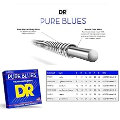 DR String PHR-9 Pure Blues Jeu de cordes pour guitare electrique - Les Beatles, Paul McCartney, John Lennon, RIngo Starr, George Harrison DR String PHR-9 Pure Blues Jeu de cordes pour guitare electrique – Image 4