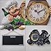 iPreference 2 in 1 Wall Clock and Black Board with Chef Décor Display and Leave Your Message on The rewritable Black Board, Decoration/Home/Kitchen/Livingroom/Dining Room/Restaurant/Bar/Cafe