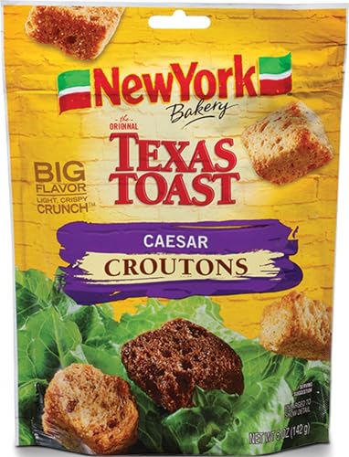 Image of New York Bakery Texas Toast Caesar Croutons, 5 oz Resealable Bag