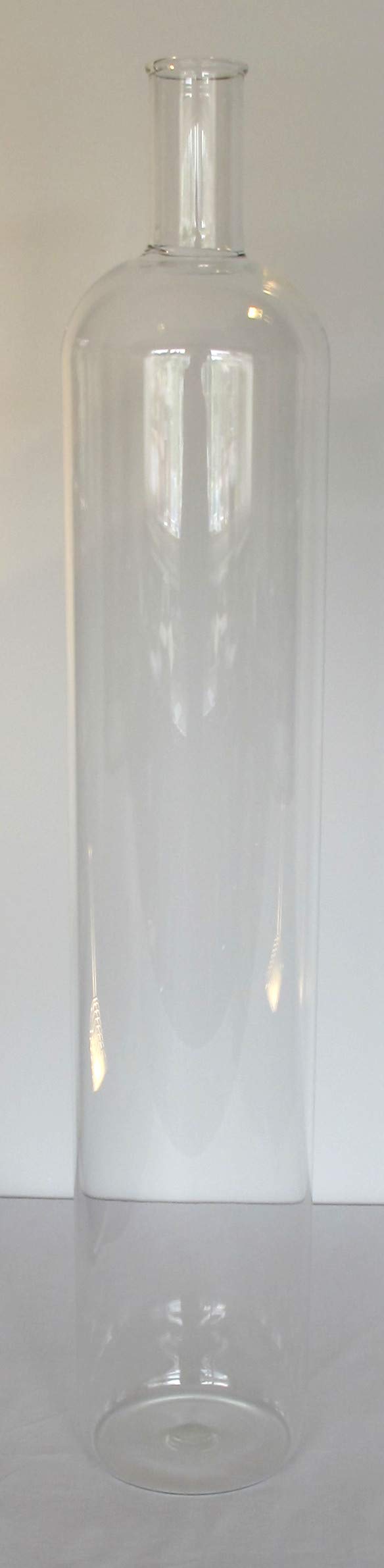 Bottiglia da 10 litri, in vetro borosilicato soffiato.
