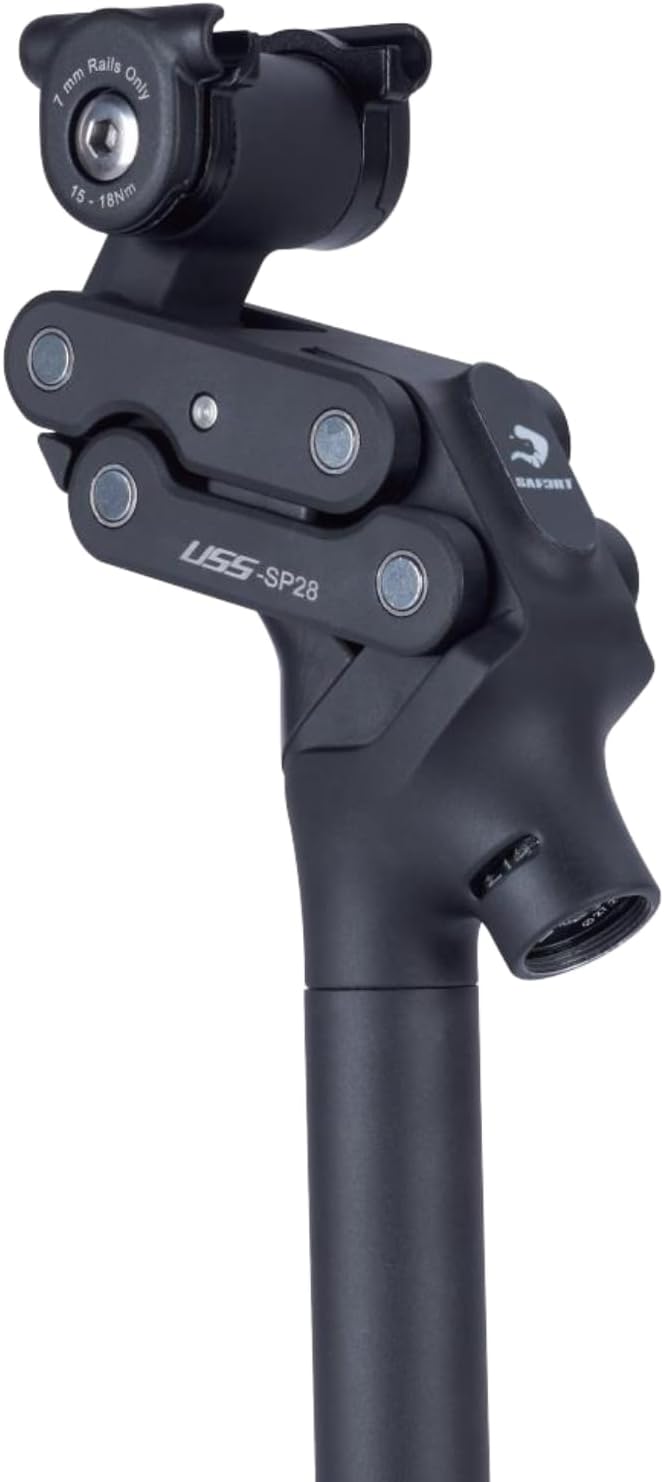 SAFORT USS-SP28 Suspension Seatpost for eBike - Shock Absorbing Bike Seat Post with EasyTune & VisiStiff System - Comfort for Big & Heavy Riders 75-145kg (166 - 322lbs)