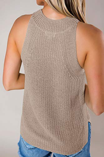Imily Bela Women's Summer Halter Tank Tops Sleeveless Casual Racerback Loose Shirts Knit Cami Sweater Vest3
