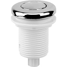 Air Button Switch, Pneumatic Multipurpose Home sy Install Tub Spa Massage Bath Garbage Disposal Air Push Button Garbage Disposal Sink Top Spa On Off for Kitchen HomeCOLORWhite 32mm