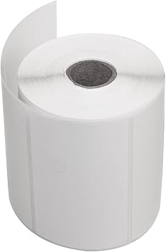 CompuLabel Direct Thermal Labels, 4-Inch x 2 1/2 Inch, White, Roll, Permanent Adhesive, Perforations Between Labels, 575 per Roll, 12 Rolls per Carton 530796