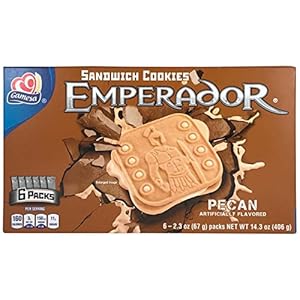 Carniceria Compare, Emperador Pecan Flavored Sandwich Cookies, 14.3 Ounce