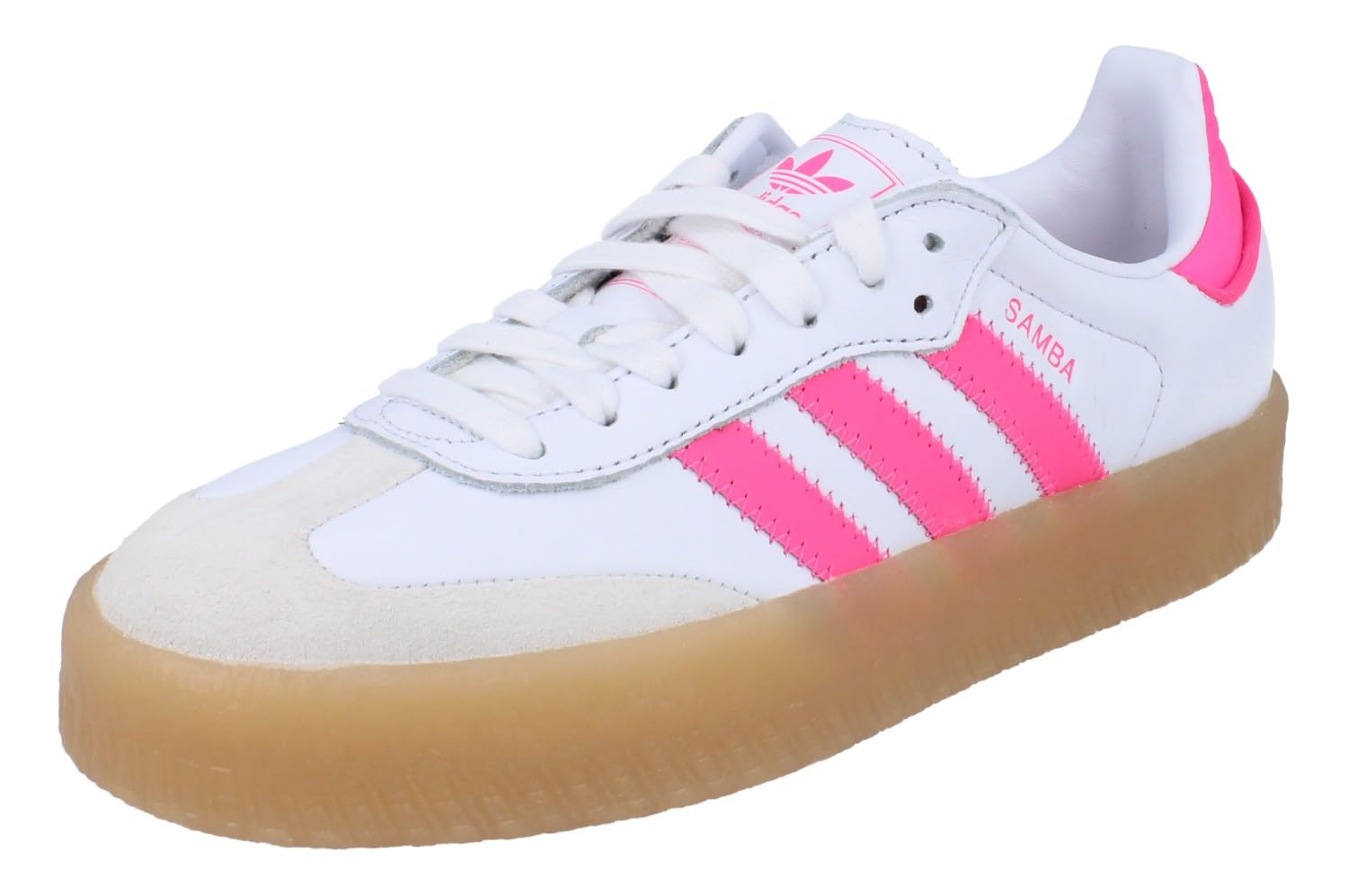 adidas Sambae Women's Shoes, Cloud White/Off White/Lucid Pink, Size 8