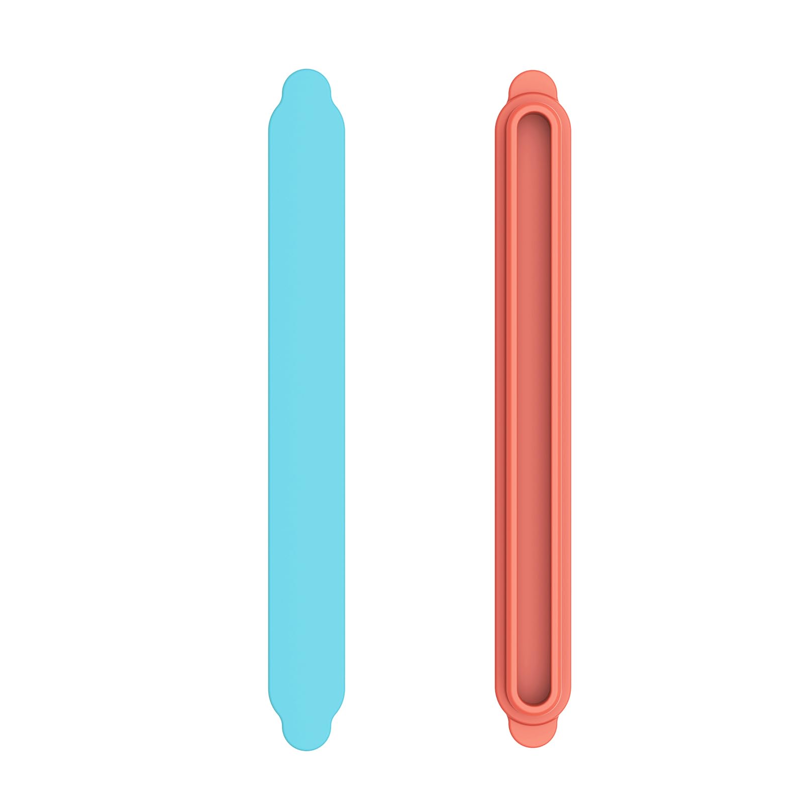 Hzxkqmil Bouchons Anti-poussière en Silicone pour Nintendo Switch 2 (2025) | Bouchons Anti-poussière Souples Bouchons de Protection Latéraux Bande Décorative pour Switch 2 Console, Bleu + Orange