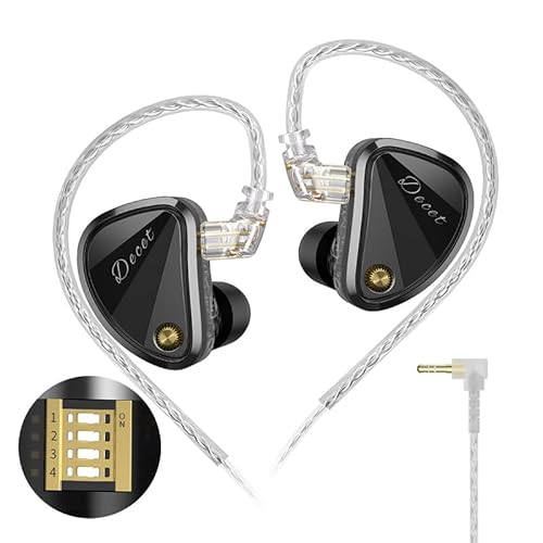 KZ Decet�C���C���[���j�^�[�w�b�h�t�H���A5�̃_�C�i�~�b�N�h���C�o�[IEM�A4�̃`���[�j���O�X�C�b�`�t���A�S���g���̃X�e���I�T�E���h�ŉ��K�ȃm�C�Y�A�C�\���[�V�����C���z��(�`���[�j���O�A�m�~�b�N)