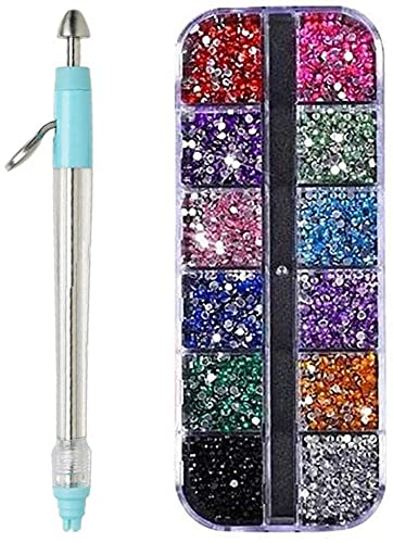 HEYJUDY Diamond Painting Drill Pen Point Drill Pen DIY Multifunction DIY Manual Point Drill Pen for 5D DIY Diamond Embroidery Accessories Cross Stich and Nail Art Fix Tool, Rhinestone Point Drill