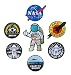 7 Pieces Space Theme Patch Set NASA/I Want to Leave The Earth/Trust No One/I Want to Believe/I Want to Leave/Planet Express/Astronaut Embroidered Applique Morale Patch