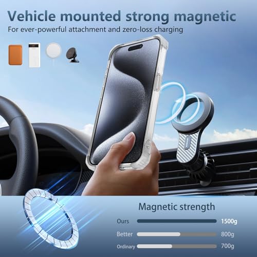 Image of Cubix Back Cover Case for iPhone 14 Pro Hard PC + TPU | Metal Ring Kickstand | 1500g Magnetic Hold | 360 Rotating Stand | Military Drop Protection | Air Cushioned Corners