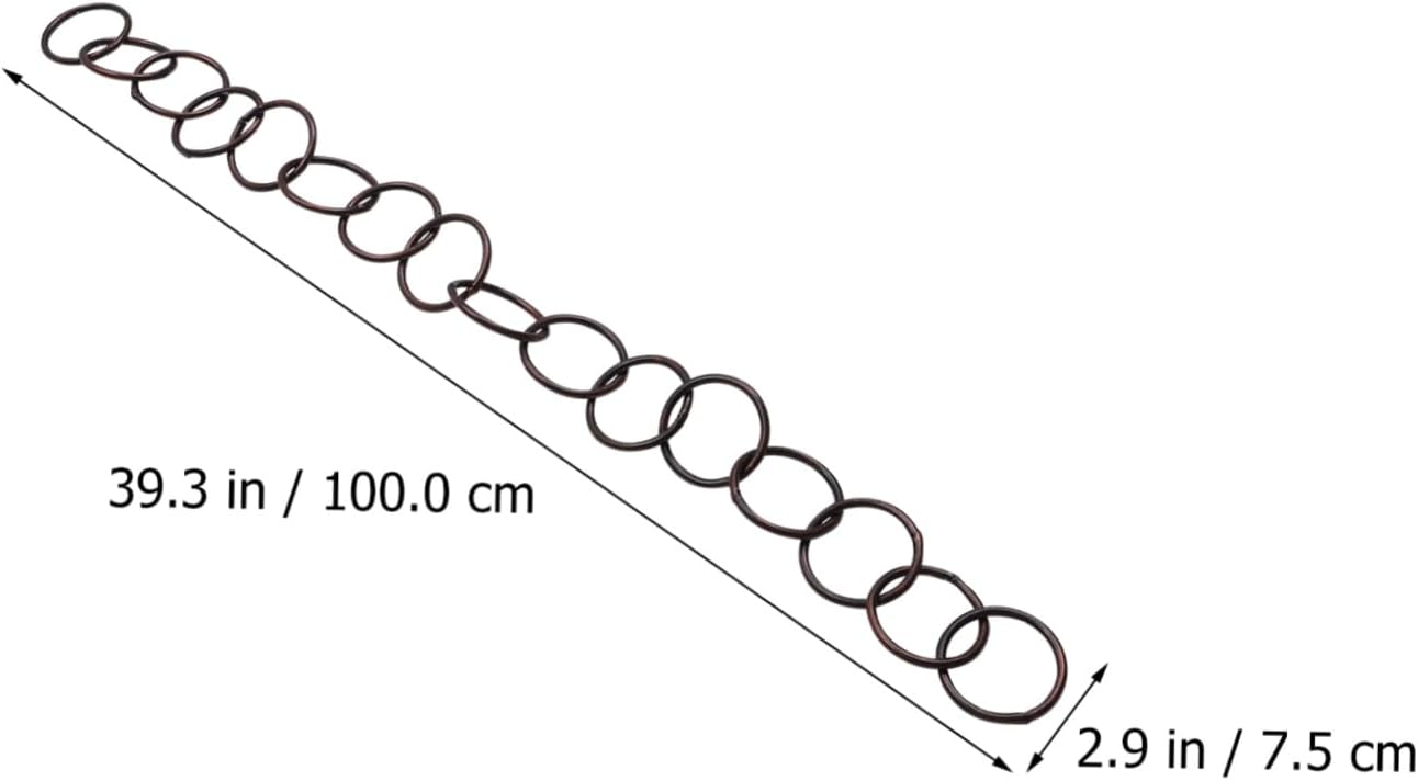 SUPVOX Rain Chain for Gutter Downspout Replacement Single Design for Efficient Rainwater Diverter Elegant Outdoor Decor for Patios and Balconies