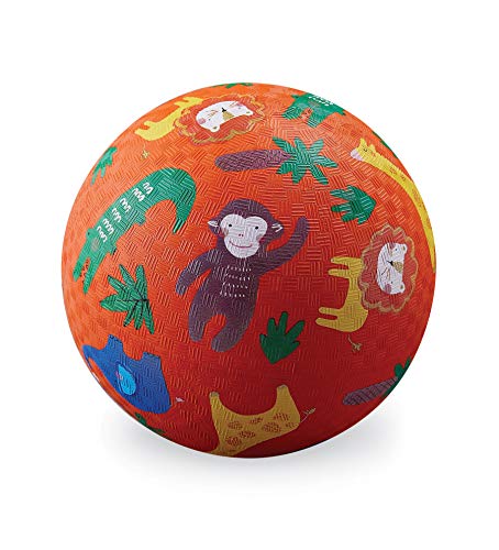 Crocodile Creek - Jungle - 5" Rubber Playground Ball for Kids Ages 3