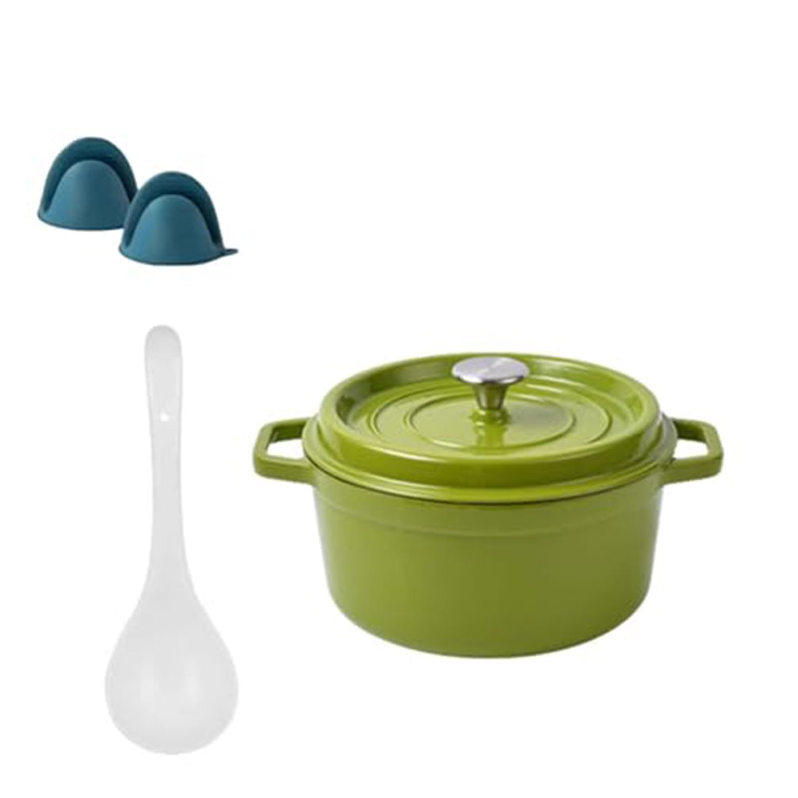 STAUB グリーン 両手鍋 18cm