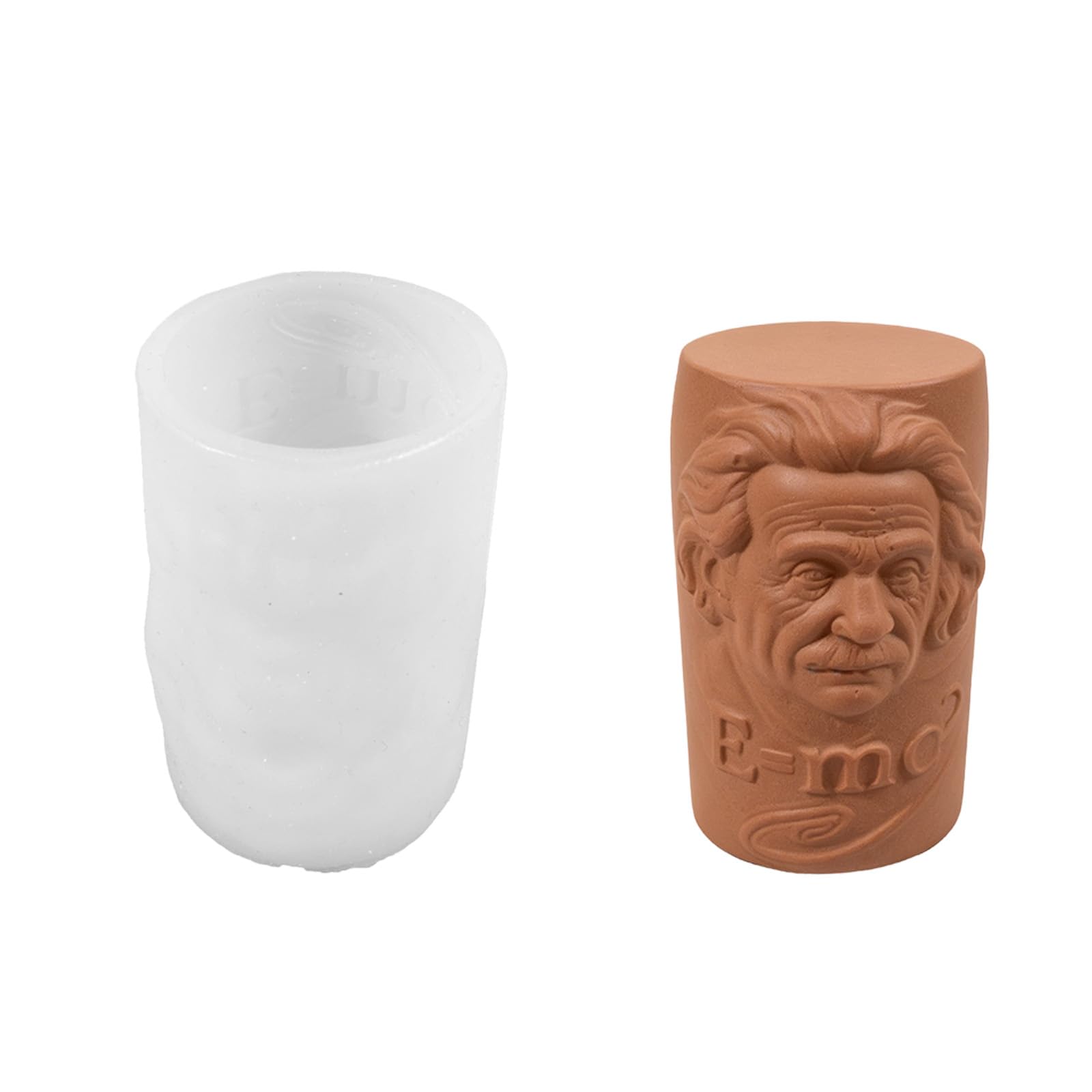 Greabuy A Figurine Head Cylinder Silicone For Soap Nd Plasters Craft Siliconecandle