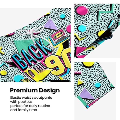 Ayunix Men's 90S Jogger Sweatpants Back To 90S Jogger Pants 90S Outfit For Men Women Sports Trousers Casual Workout Pants,X-Large #TOP3