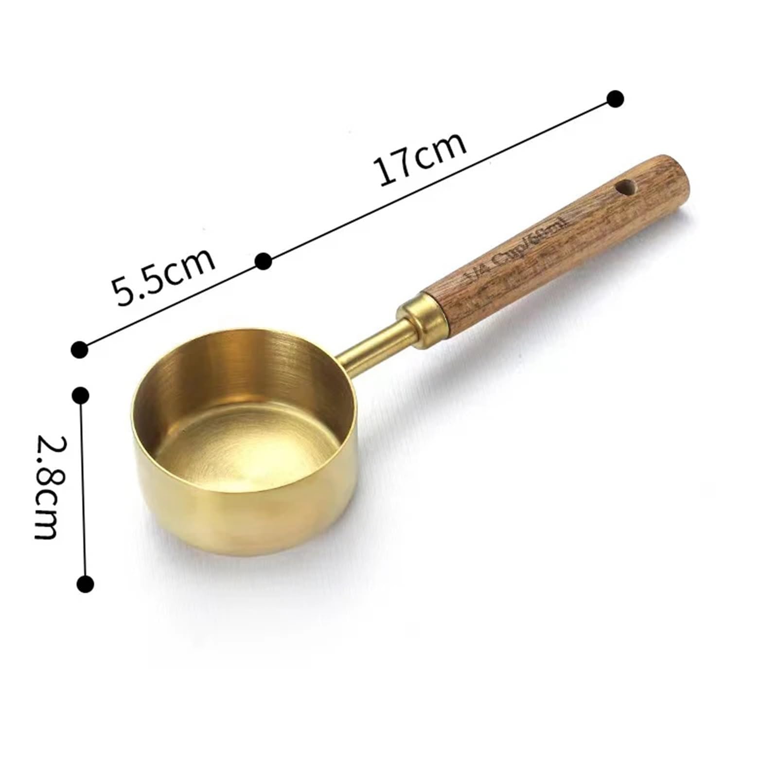 8 unid/set mango de madera tazas cucharas for medir
