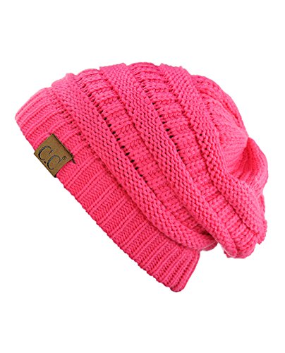 Image of Cambridge Select Thick Slouchy Knit Oversized Beanie Cap Hat
