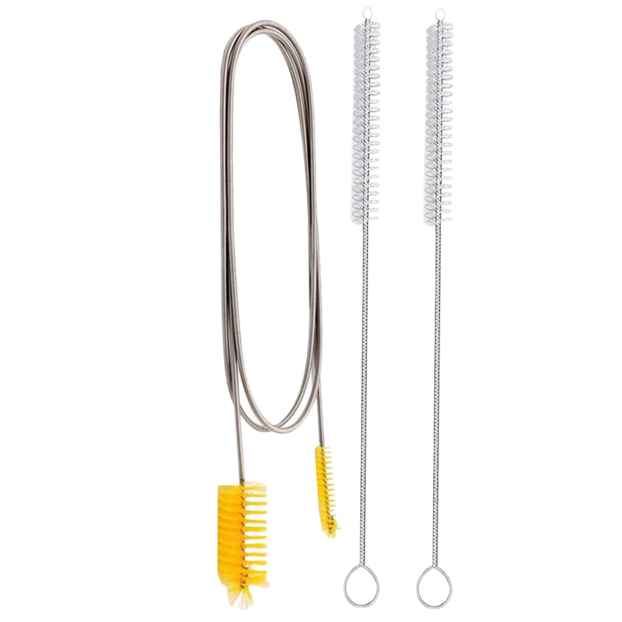 Healeved 2 Sets Spring Cleaning : Nylon Wire Fish Tank Cleaning Supplies Aquarium Cleaning Tools Cleaning Brush for Spring Material: Stainless Steel