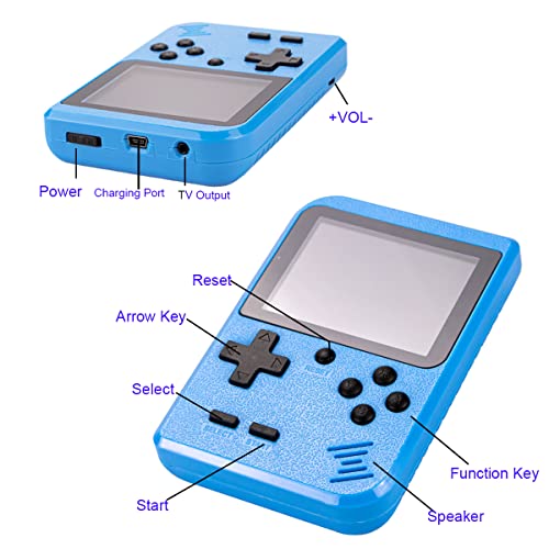 Rfiotasy Handheld Game Console With 400 Classical Fc Game Console Support For Connecting Tv Gift Birthday For Kids And Adult (Yj-Blue) #TOP6