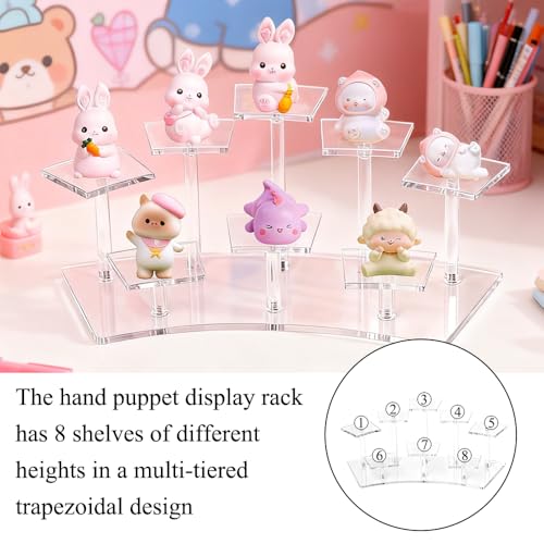 Bofanze Transparent Acryl Riser Regal acryl Display Ständer Gestuftes Riser Parfümregal Mehrschichtiger Transparente Multi-Layer Display Riser Stand Acryl für Actionfiguren kleiner Schmuck Mini-Parfüm