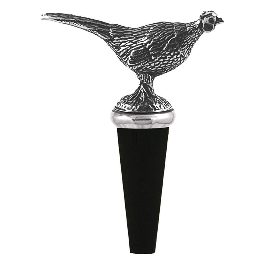 English Pewter Company Pewter Pheasant Wine Bottle Stopper [BOT208]