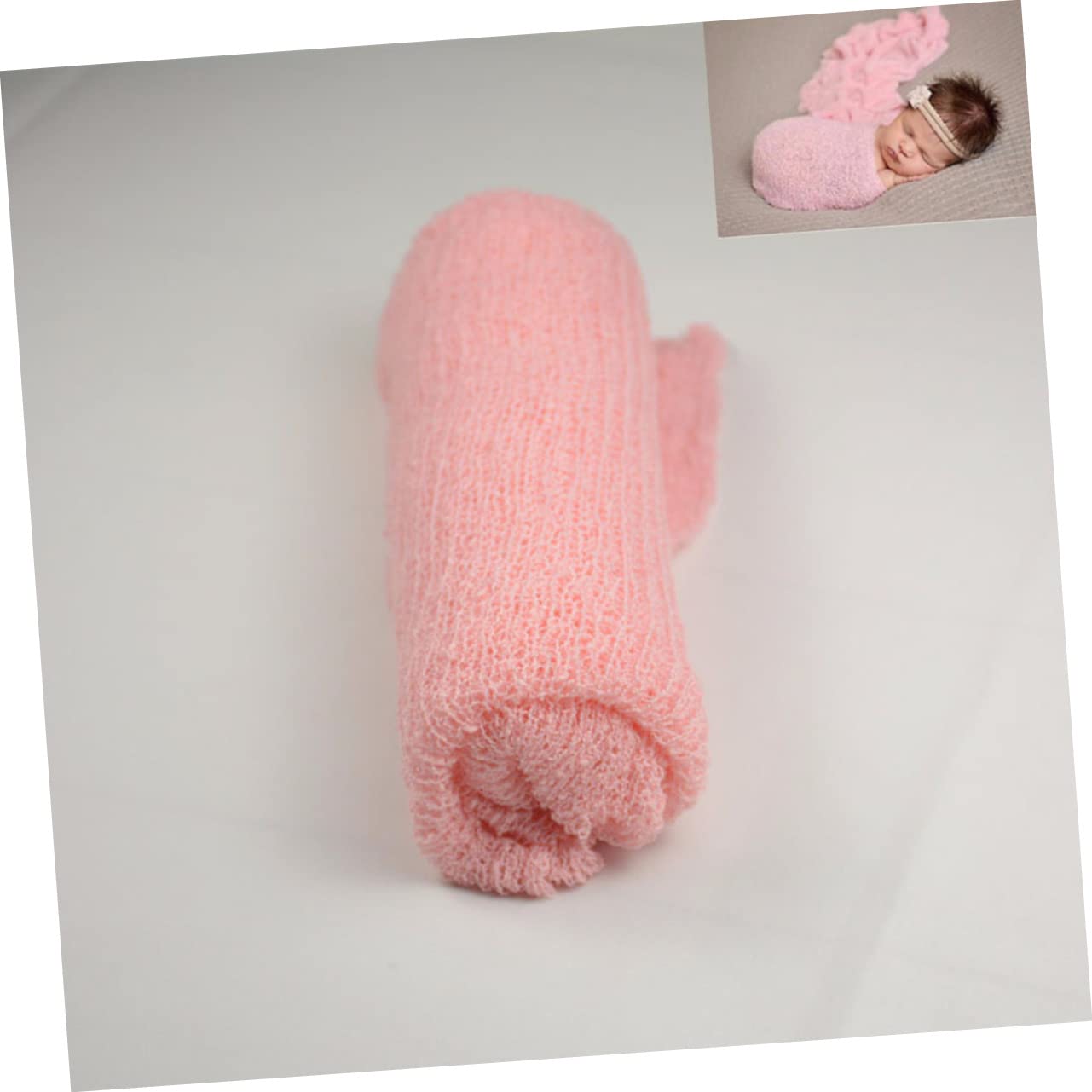 TOYANDONA 6piezas De Envoltura para Recién Nacidos y Transpirable para Fotografía De Bebés Paquete De y Rosa