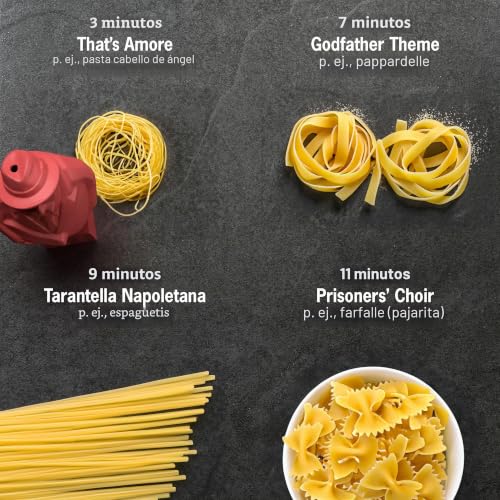 Temporizador de pasta y cuentaminutos musical Brainstream Al Dente modelo rojo 6