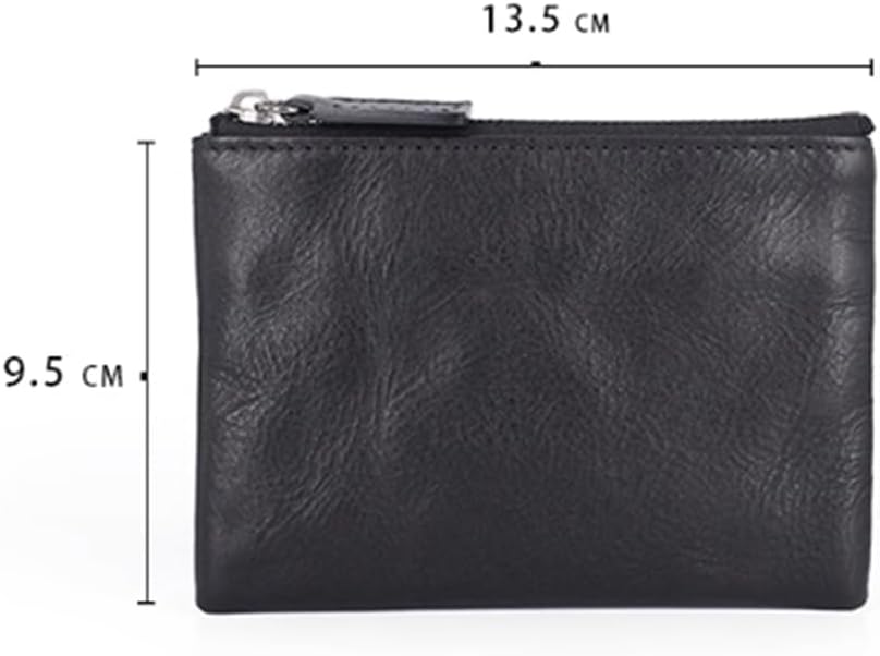 Coin Purse for Men Men's Leather Card Case Key Bag Coin Purse Driver's Licence Mini Pouch(Colour 1)