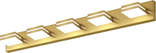 Miniatura 88 de SineRise - Lámpara LED para tocador de baño - Moderna lámpara regulable de acrílico con acabado blanco mate para iluminación de pared sobre el