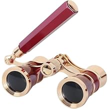 Aroncent Binoculars 3 x 25 Compact Binoculars with Handle Women's Metal Telescope for Hiking Sightseeing