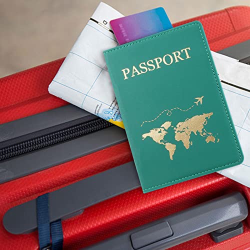 couro para passaporte – Porta-passaporte elegante para viajar co capacidasuficiente para passaporte,