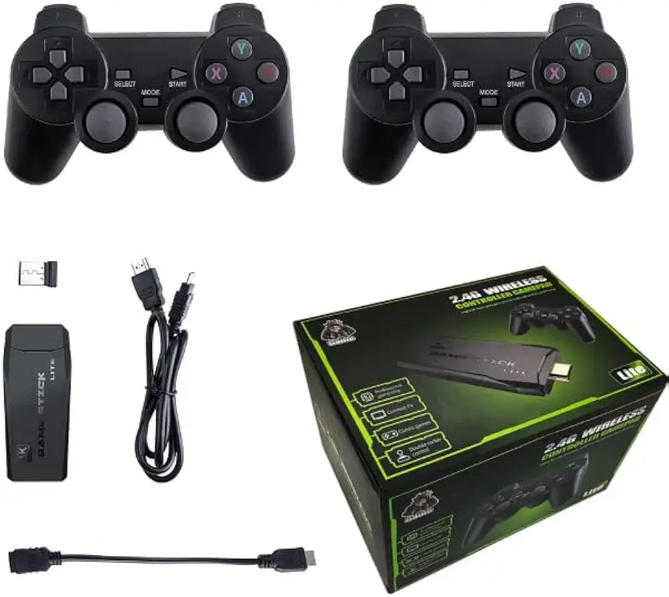 Vídeo Game Retro Stick Lite 2.4g Sem Fio 10 Mil Jogos 4k