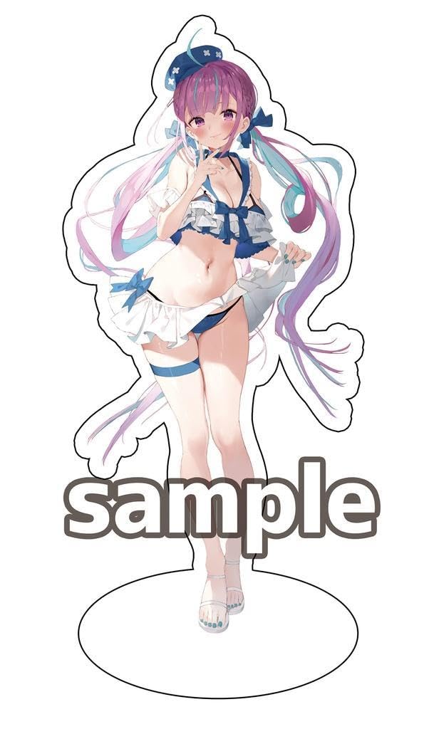ホロライブ 湊あくあ 等身大水着タペストリー 【公式通販】