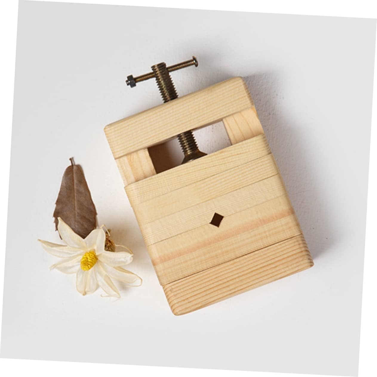 OSALADI Pine Solid Wood Carving Fixing Tool 3.74X2.55X1.77 Inch Engraving Clamp for Seal Stamp and Small Craft Holding Woodcarving Tools