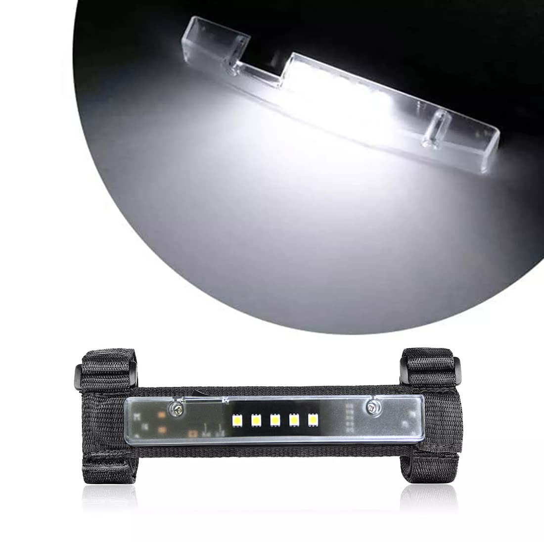 SKUNTUGUANG UTV Interior Lights, Universal Roll Bar Mount, UTV Dome Light for UTV ATV Polaris RZR Can-Am Truck Car Off Road Vehicle - wihte