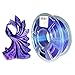 PLA 3D Printer Filament,Galaxy Glitter,Starry Sparkle,Diameter 1.75mm Net Weight 1kg(2.2lbs) (PLA_Mirror Chrome_BluePurple)