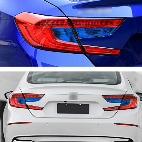 Tomall Vinyl Smoke Tint Turn Signal Reverse Light Films Compatible With Honda 10Th Accord 2018-2020 Precut Car Tail Light Transmission Stickers Exterior Decoration (Blue) #TOP4