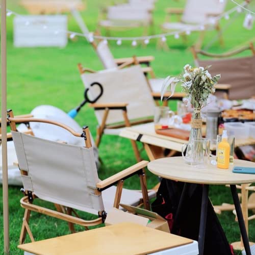 Mumusen Portable Folding Camping Chair, Thicken 600D Oxford Beach Chair, Outdoor Chair & Lawn Chair Support 300 Lbs, Fishing Chair With Side Pockets For Hiking, Beach, Picnic, Beige #TOP7