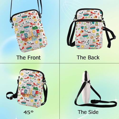 G2TUP Funny Cruise Life Crossbody Bag Cruise Vacation Gifts Cruising Shoulder Bag For Cruise Lovers Cruise Journey Sling Bag3