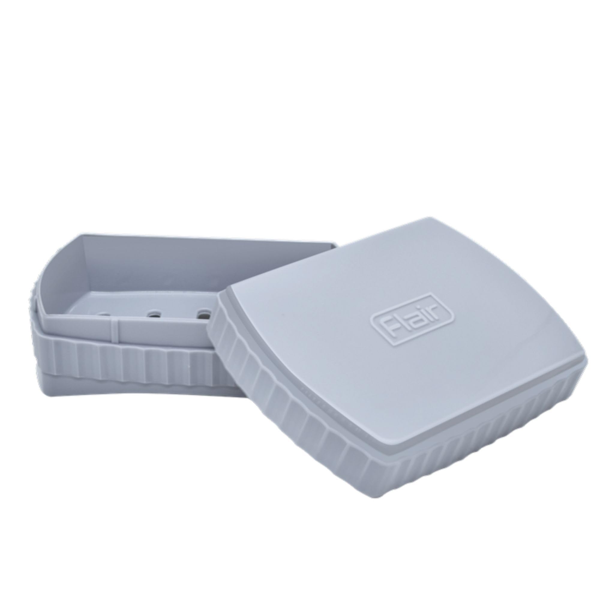 FLAIR Estella Soap Case – Stylish, Reusable & Durable Soap Box for Bathroom & Shower Use (Grey)-image-9