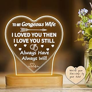 Attivolife Night Light for Sister, Bestie Gift Lamp I Love You Warm Colors, Home Bedside Decoration Thank You Present Birthday Christmas for Girl Best Friends
