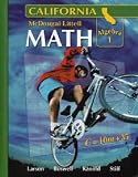 Mcdougal Littell Middle School Math California Resource Book Chapter 10 Course 1