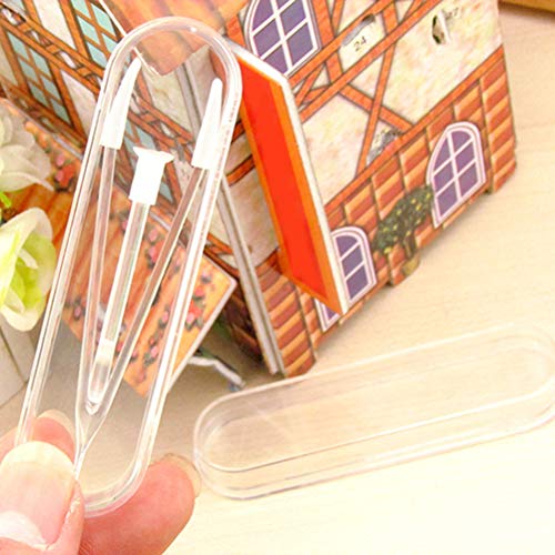 Pinças saudáveis embaladas em caixa e palitos de sucção para lentes de contato, removedor de lentes
