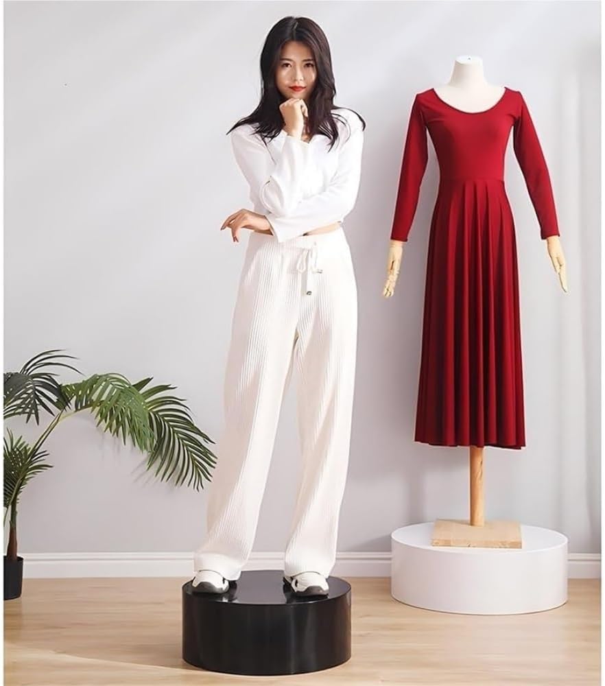Universal Black Cylinder Pedestal Display Stand for Mannequins, Shoes & Bags - 80x20 cm Riser for Bridal Shops, Clothing Stores, Event Decor - Elegant Showcase Solution