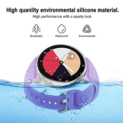 Compatible With Samsung Galaxy Watch 4 Band 44Mm 40Mm/Galaxy Watch 4 Classic 46Mm 42Mm Women Girls,Galaxy Watch Active 2 40Mm 44Mm,20Mm Slim Smart Watch Bands For Galaxy Watch 3 41Mm/Galaxy Watch 42Mm #TOP7