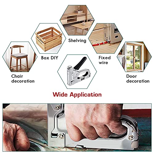 image for NEU MASTER 3 in 1 Staple Gun, Manual, Heavy Duty with Stapler Remover 