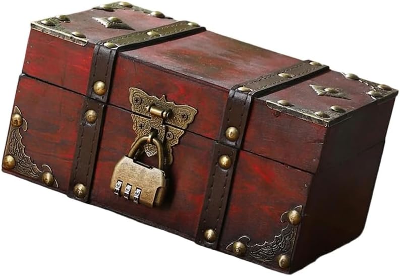 Wooden Storage Box for Bedroom Or Living Room Use Wood Collectibles Chest Coin Jewelry and Keepsakes Holder