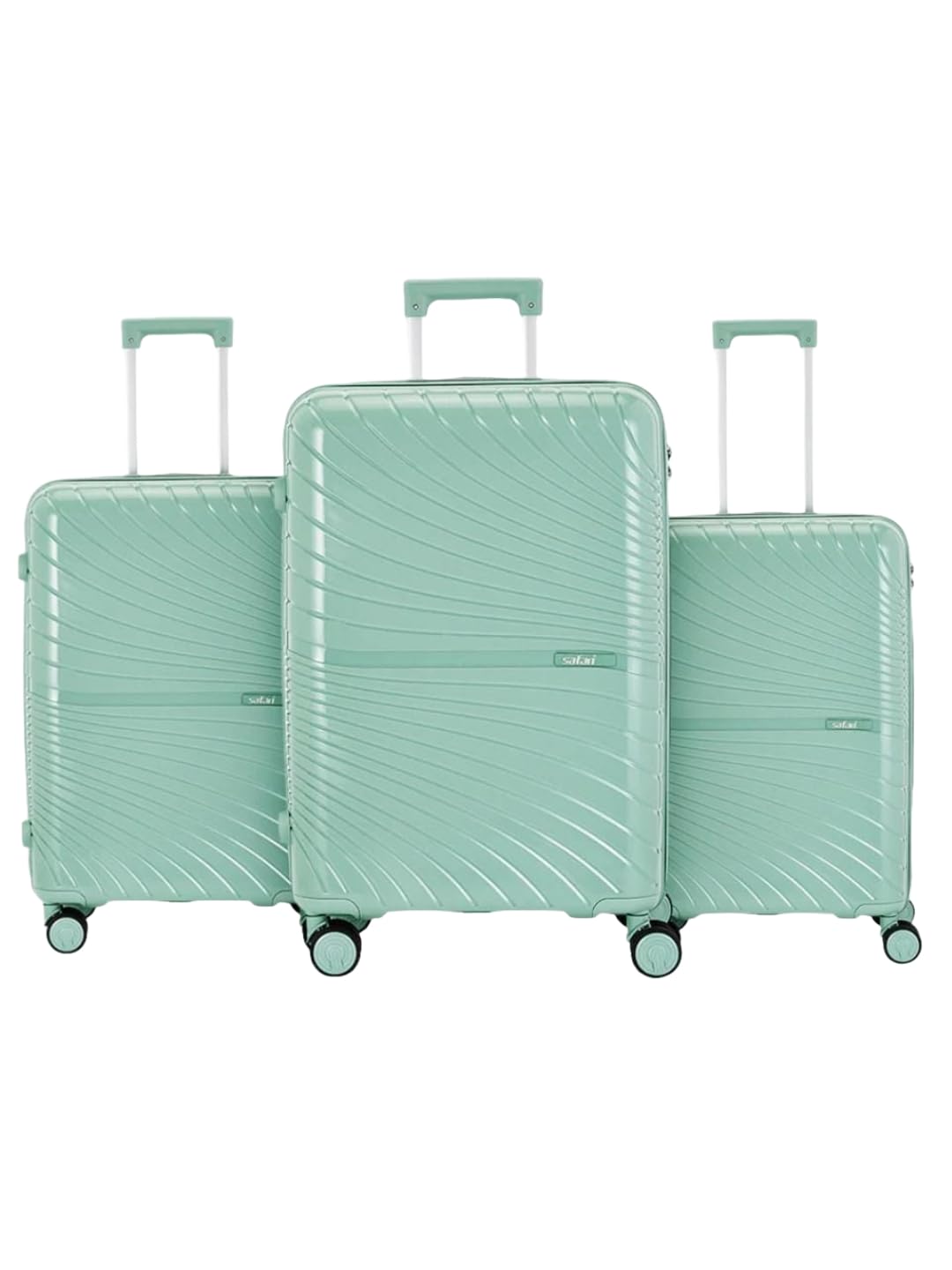 Atlantis Granite Green Trolley Bag | Cabin, Medium, Large Size | Premium Travel Luggage with Smooth Mobility & Spacious Design