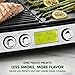 GreenPan Elite XL Smoke-less Grill and Griddle, Healthy Ceramic Nonstick Interchangeable/Removeable Cast Aluminum Plates, Indoor BBQ Sear Sizzle, LCD Display, Splash Guard, Drip Tray, PFAS-Free, Black
